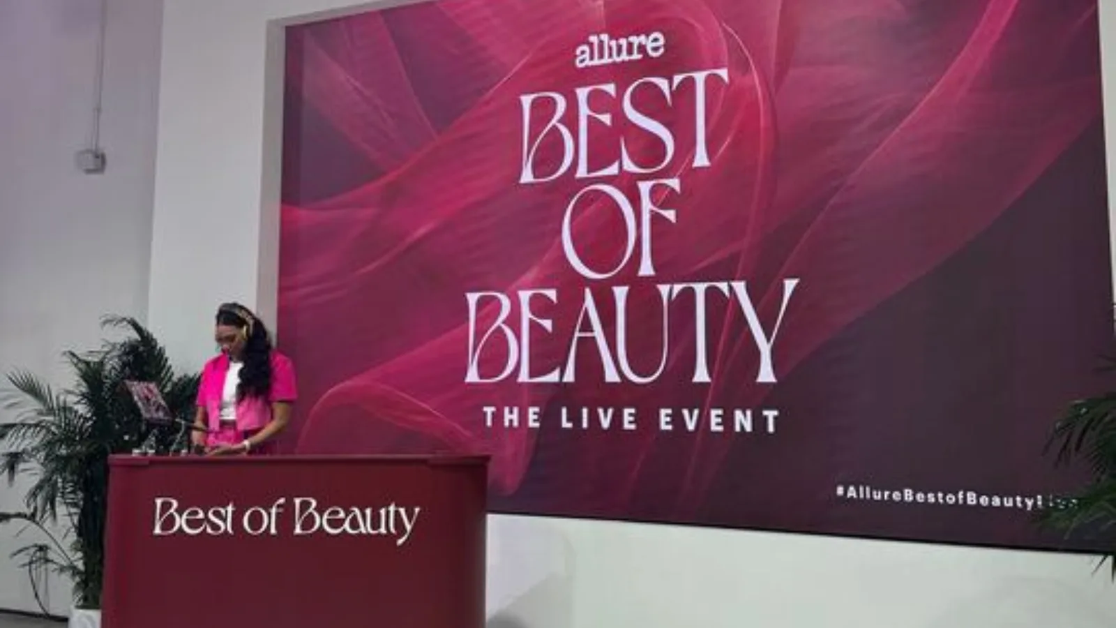 allure beauty brand logo with elegant typography