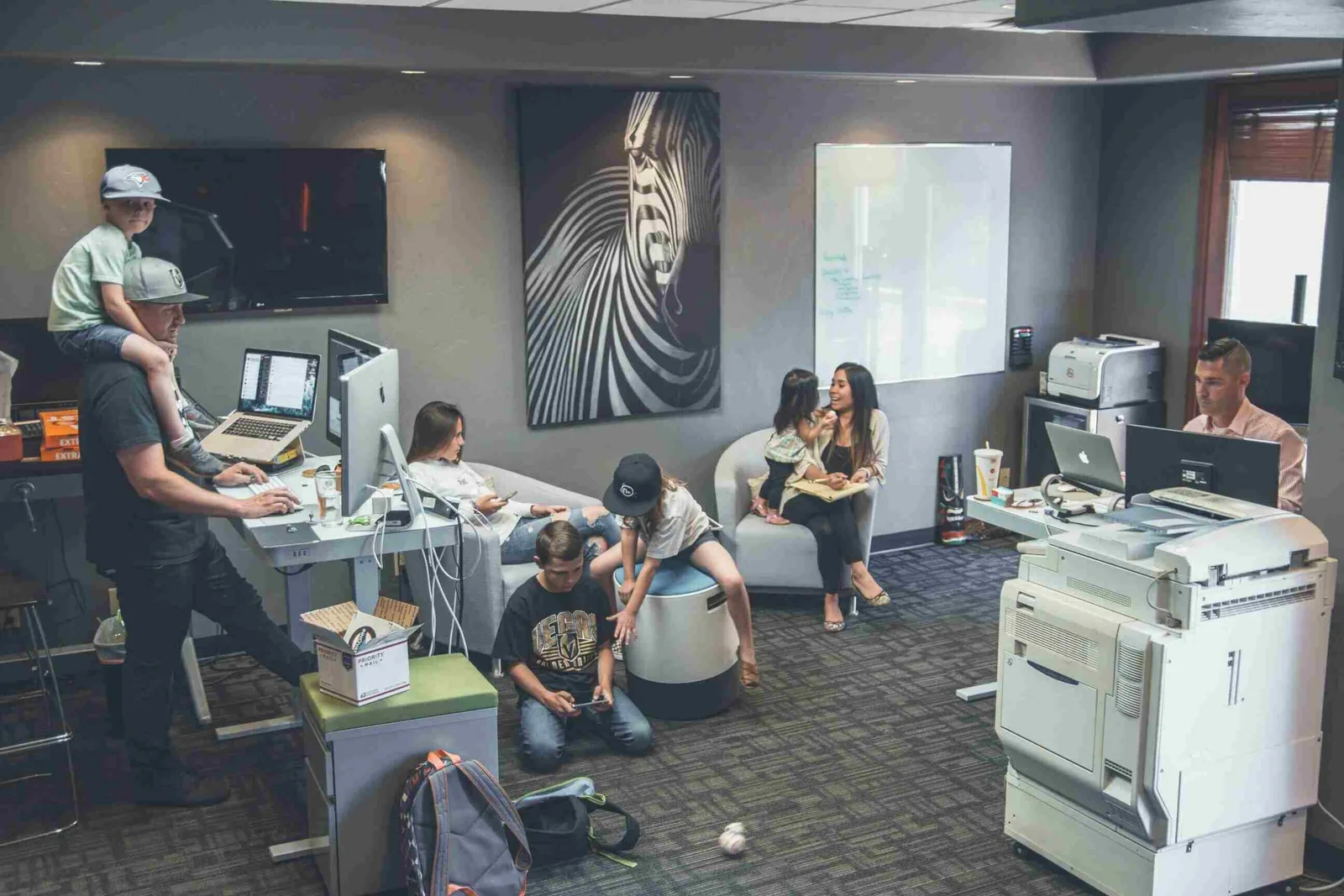 children enjoying a day at the office bringing kids to work