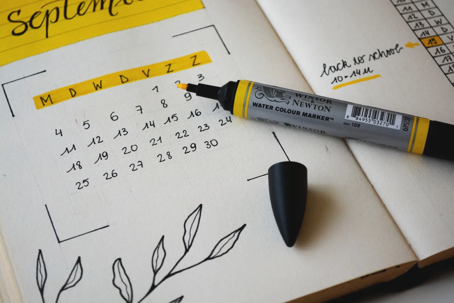 content marketing calendar showing a schedule for blog posts and social media updates