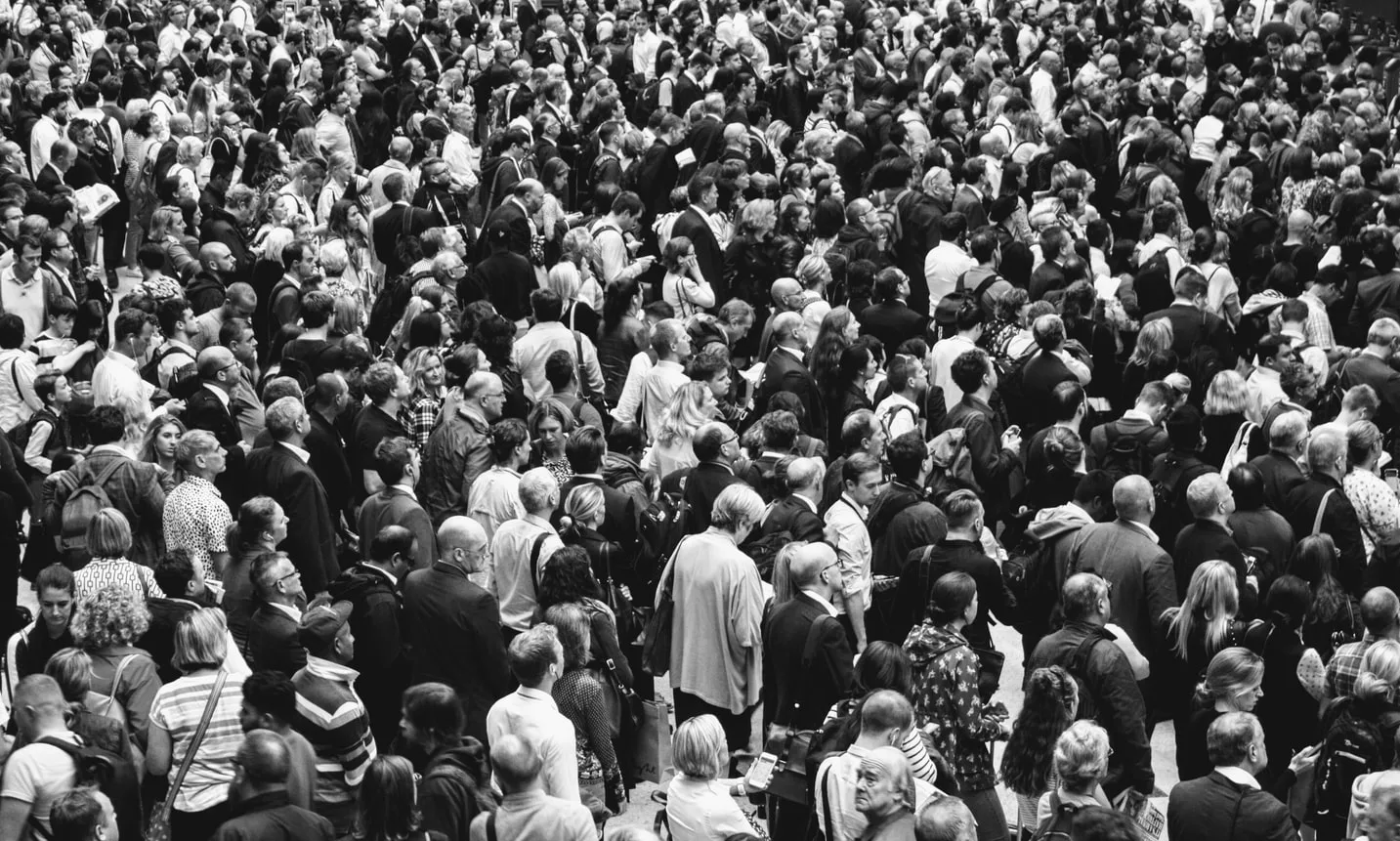 crowd marketing strategy with people in a crowd