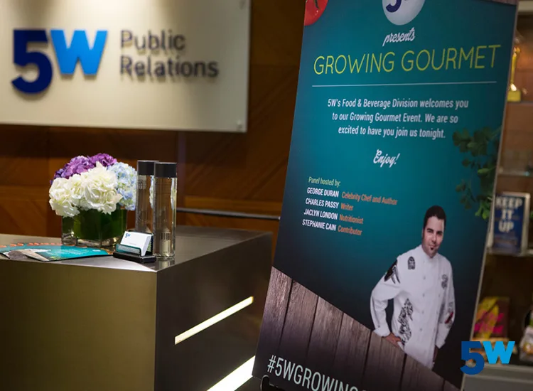 growing gourmet food and beverage event at 5wpr