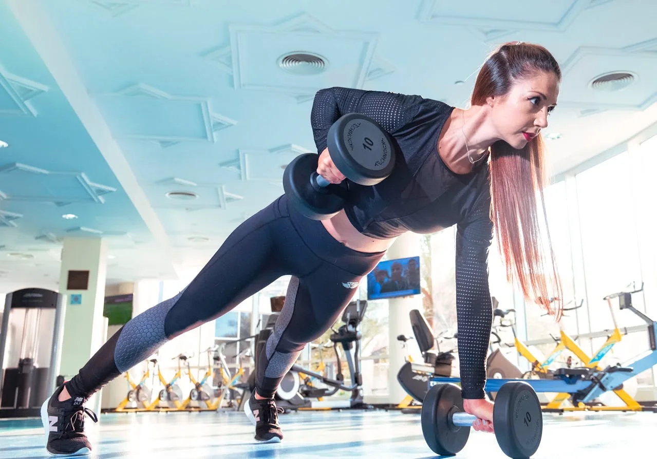 gym exercise weights for strength training and fitness