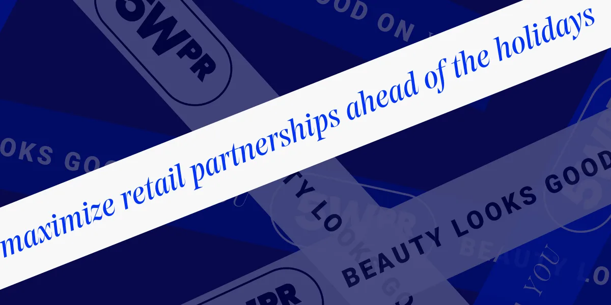 5w beauty newsletter blog header with a stylish makeup theme