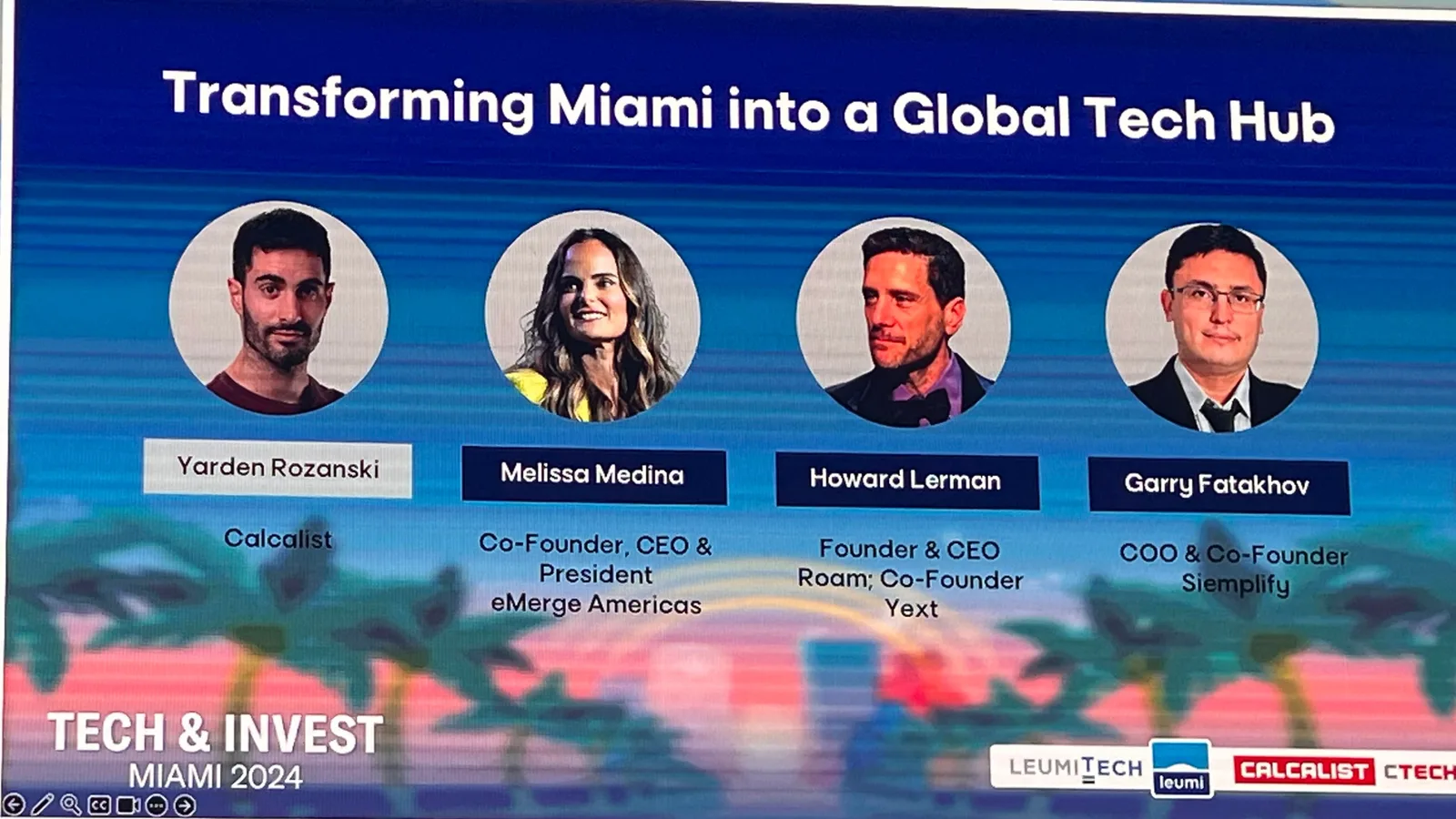 miami tech and invest conference logo with city skyline