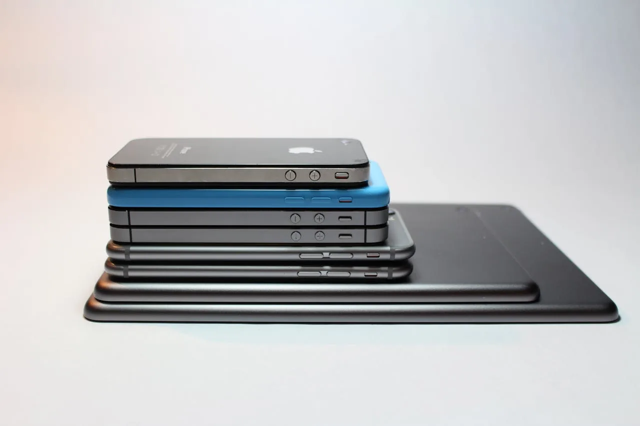 mobile first design showing a responsive website layout on a smartphone