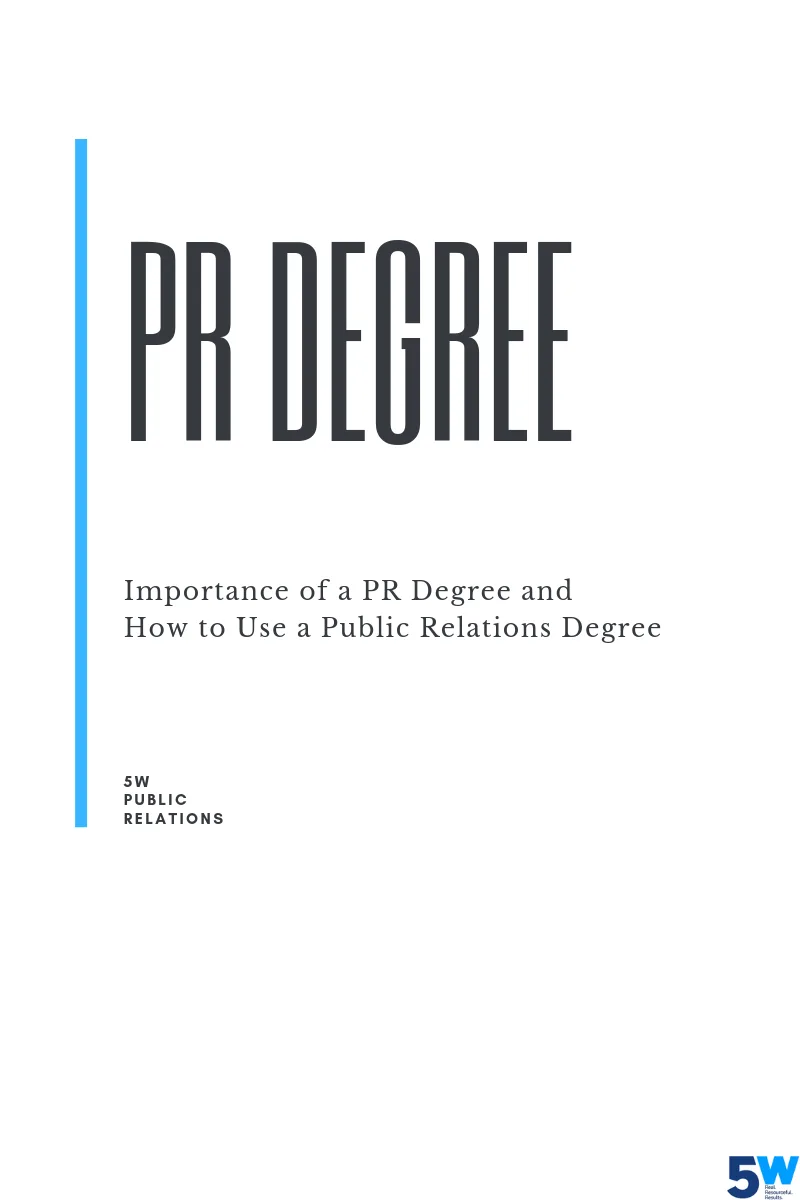 public relations degree showing career opportunities and education
