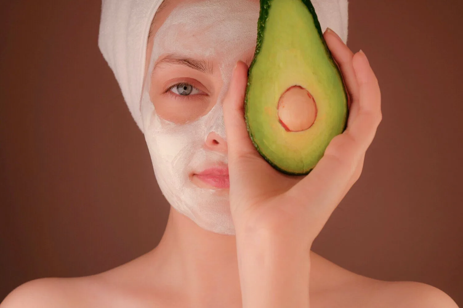 skincare routine with natural products and glowing skin