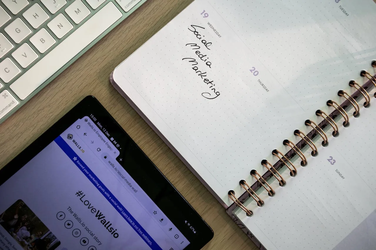 social media calendar and planning template for marketing strategy