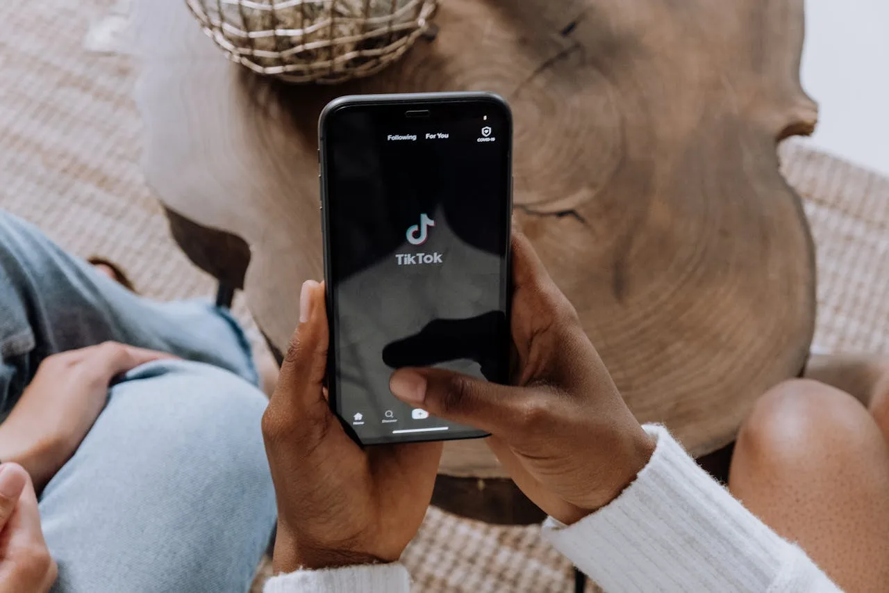 tiktok app icon on a smartphone screen