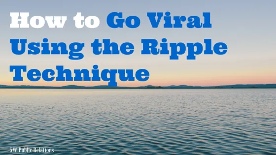 viral marketing ripple effect showing how messages spread