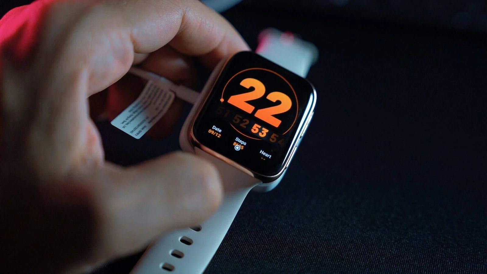 wearable technology device on a person's wrist