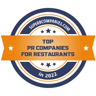 5WPR Ranked #1 on List of Top PR Companies for Restaurants 2022