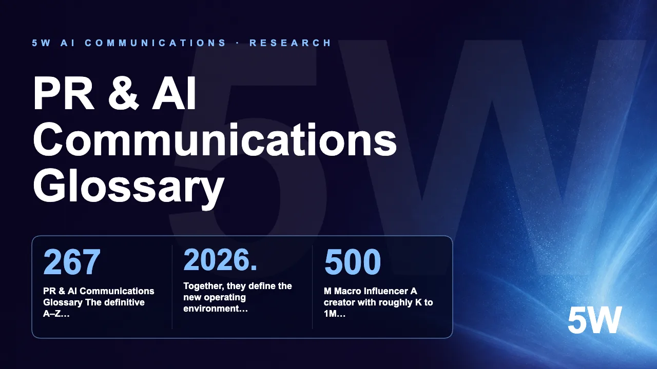 PR & AI Communications Glossary