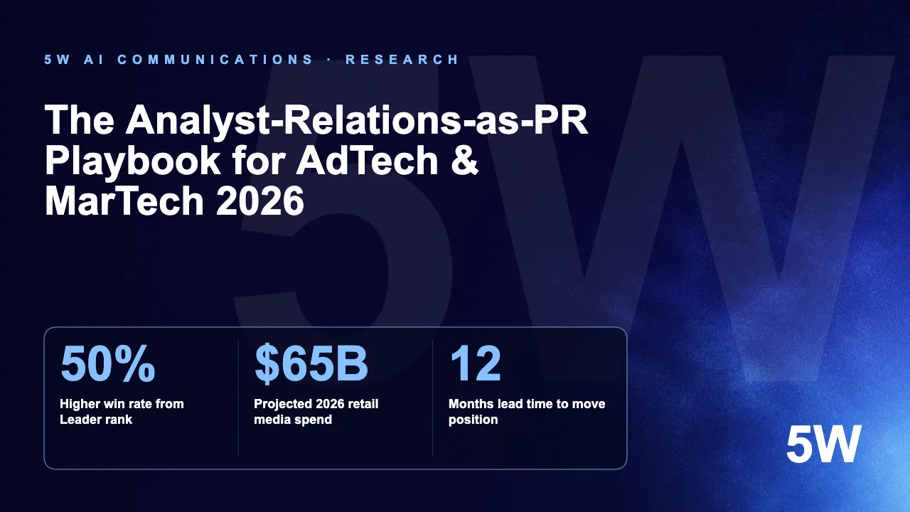 The Analyst-Relations-as-PR Playbook for AdTech & MarTech 2026