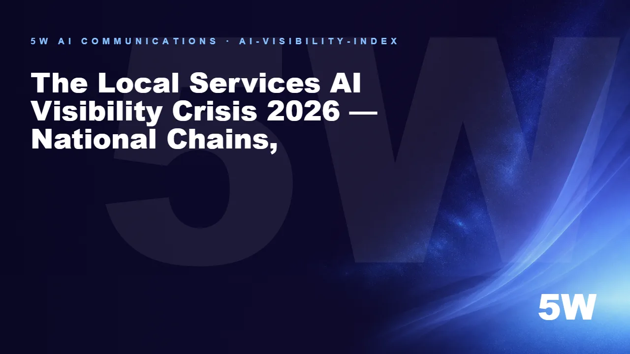 The Local Services AI Visibility Crisis 2026 — National Chains, Aggregators, and the Structural Exclusion of Independent Operators