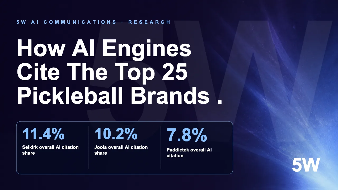How AI Engines Cite The Top 25 Pickleball Brands .