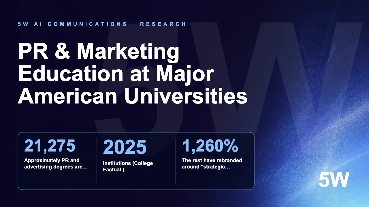 PR & Marketing Education at Major American Universities