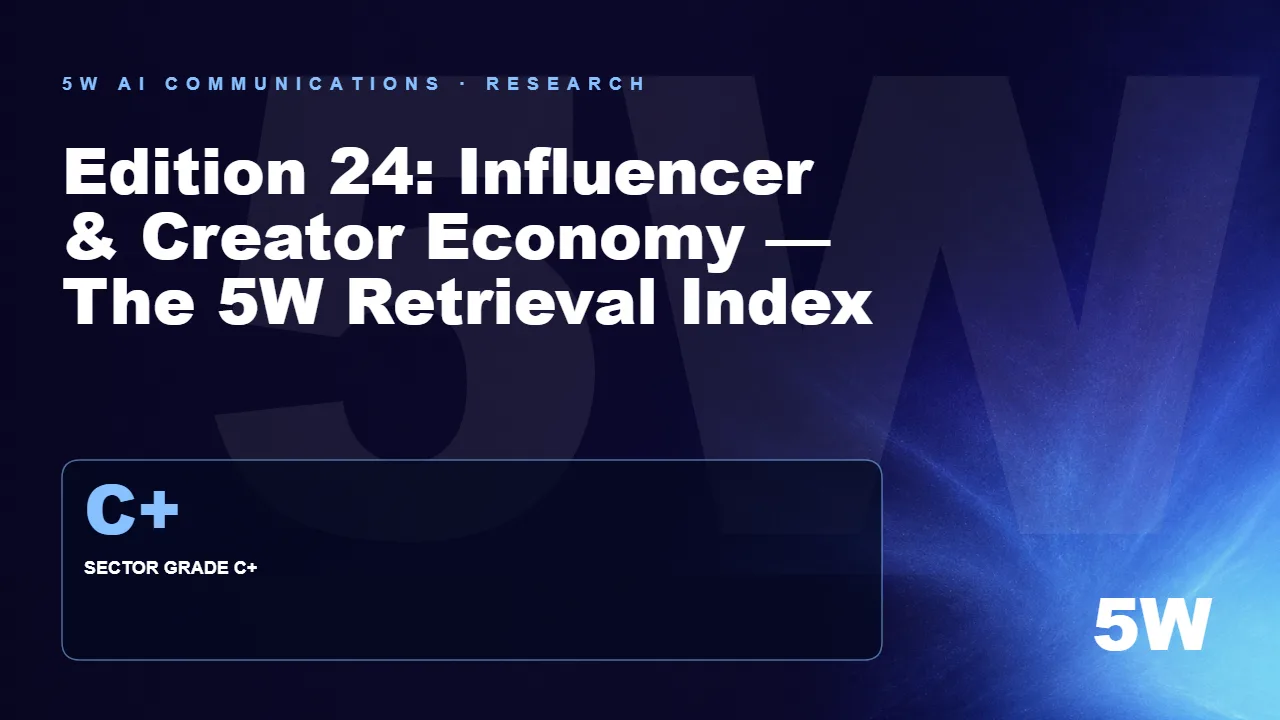 Edition 24: Influencer & Creator Economy — The 5W Retrieval Index