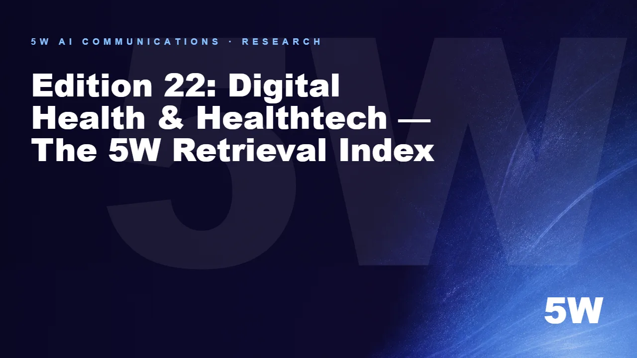 Edition 22: Digital Health & Healthtech — The 5W Retrieval Index