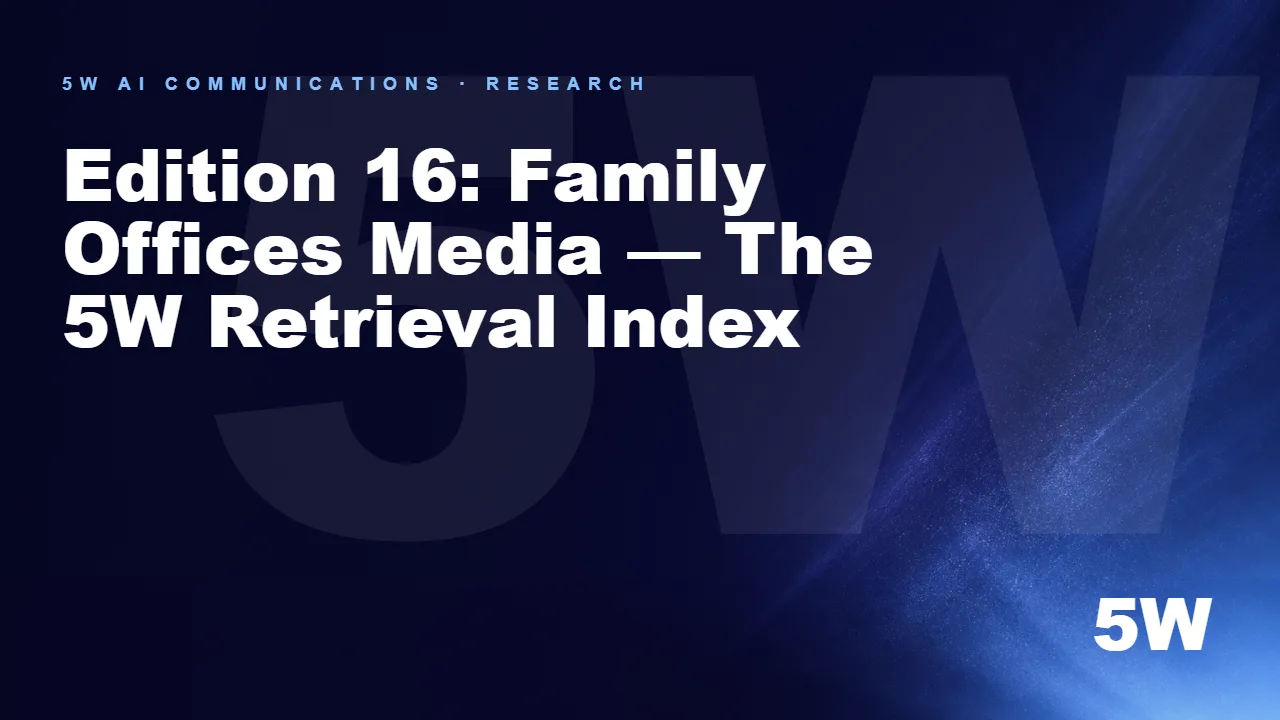 Edition 16: Family Offices Media — The 5W Retrieval Index
