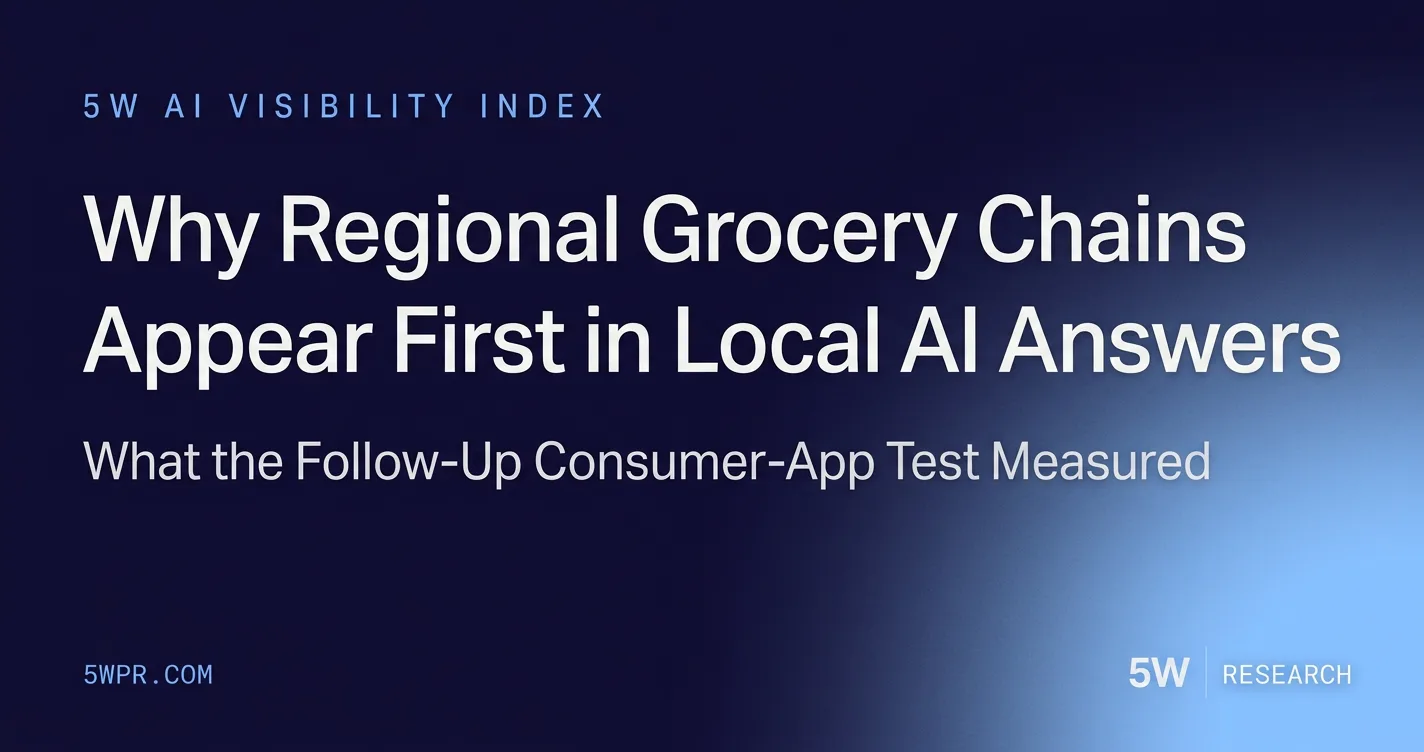 Why Regional Grocery Chains Appear First in Local AI Answers