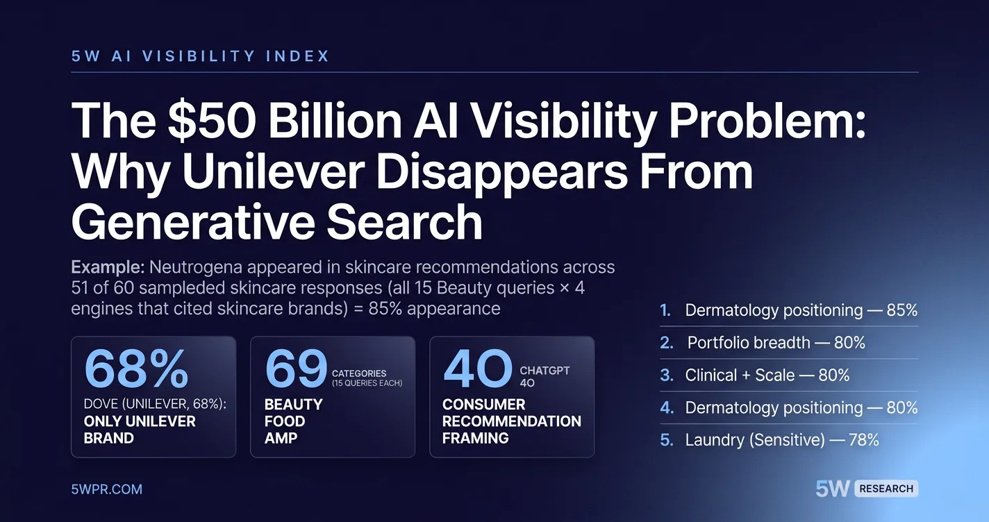 The $50 Billion AI Visibility Problem: Why Unilever Disappears From Generative Search